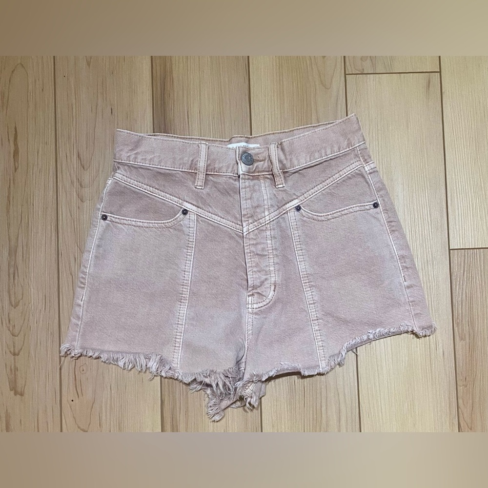 PACSUN Tan Denim High Rise Shorts NWOT Size 25